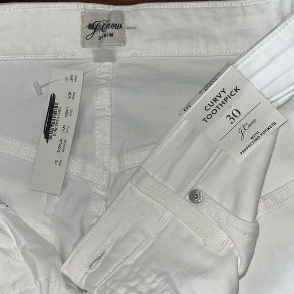 J. Crew Women’s Curvy toothpick jeans L4869 white 30 - Picture 5 of 6